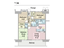 【東京都/江東区辰巳】AフロントステージメイツTATSUMI 間取り図