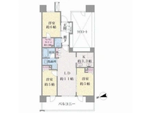 【神奈川県/川崎市幸区新小倉】クレストプライムレジデンス　アベニュー参番街 間取り図