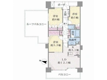 【神奈川県/横浜市鶴見区平安町】ヨコハマアイランドガーデン 間取り図