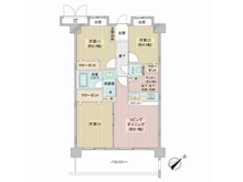 【神奈川県/横浜市鶴見区駒岡】ライオンズマンション綱島第7 間取り図
