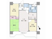 【神奈川県/川崎市川崎区貝塚】ナイスアーバン川崎 間取り図