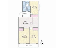 【神奈川県/横浜市鶴見区鶴見】鶴見二見台KSマンション 間取り図