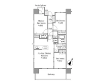 【神奈川県/川崎市川崎区日進町】クリオ川崎サウステラス 間取り図
