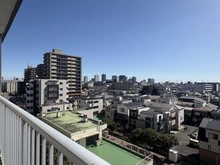 【神奈川県/川崎市幸区塚越】川崎セントラルコーポ バルコニー左側の南東側の眺望