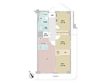 【神奈川県/横浜市鶴見区鶴見中央】鶴見ハイライズ 間取り図