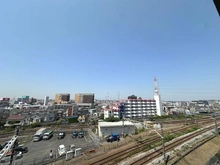 【神奈川県/横浜市鶴見区尻手】グリーンコーポ川崎ニューシティスクウェア ＜眺望写真（2026年5月撮影）＞　最上階7階・南西向きにつき、陽当たり・眺望良好
