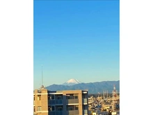 【神奈川県/川崎市幸区新小倉】クレストプライムレジデンス　アベニュー弐番街 バルコニーからの眺望　天候により富士山が望めます