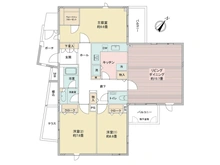 【神奈川県/横浜市鶴見区馬場】モアクレスト菊名 間取り図