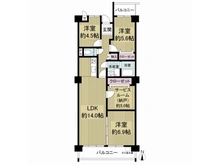 【大阪府/枚方市東中振】香里丘セントポリア壱号 間取り図