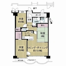 【大阪府/枚方市出口】ディオ・フェルティ枚方 間取り図