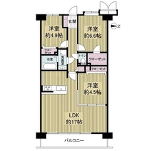 【大阪府/枚方市宮之阪】サンマンションアトレ枚方 間取り図