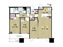 【東京都/品川区大井】シティタワー大井町 間取り図