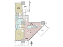 【東京都/品川区東品川】プライムパークス品川シーサイドザ・タワー 間取り図