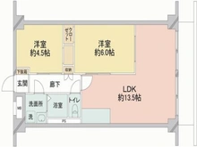 【東京都/品川区東大井】第一東個マンション 間取り図