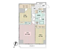 【東京都/渋谷区広尾】朝日広尾マンション 間取り図