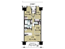 【大阪府/大阪市淀川区塚本】ジェイグランシティ塚本 間取り図
