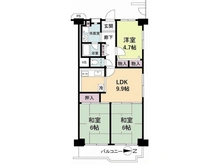 【大阪府/大阪市淀川区加島】カネボウ加島グリーンマンション 間取り図
