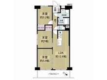 【大阪府/豊中市螢池北町】螢池スカイハイツ 間取り図