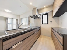 【東京都/荒川区東日暮里】アトラス日暮里マスターコート 浄水器・食洗器・窓有りの対面型システムキッチン