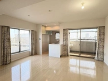 【埼玉県/上尾市緑丘】レディア北上尾プレシャスマ－クス 窓が多く明るいリビングダイニングキッチンです。