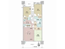 【埼玉県/さいたま市北区日進町】プラウド大宮日進 間取り図