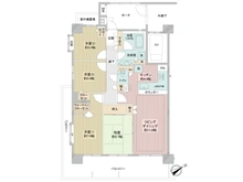 【東京都/日野市旭が丘】オーベル豊田旭が丘壱番館 間取り図