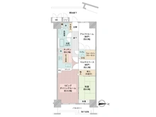 【東京都/立川市曙町】ベルシャトゥ立川 間取り図