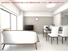 【東京都/荒川区西尾久】田端スカイハイツ リビングダイニング※完成予想CG