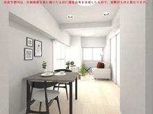 【東京都/豊島区巣鴨】ハイネス第2巣鴨 リビング完成予想CG画像