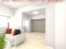 【東京都/豊島区巣鴨】ハイネス第2巣鴨 リビング完成予想CG画像