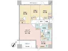 【東京都/豊島区巣鴨】パークホームズ巣鴨セントラルアヴェニュー 間取り図