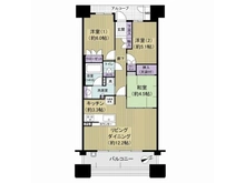 【大阪府/堺市堺区三国ヶ丘御幸通】堺東ヴューモ 間取り図