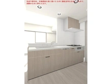 【大阪府/堺市北区中百舌鳥町】グランシスフォート中百舌鳥弐番館 システムキッチン（施工後イメージ）