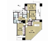 【大阪府/大阪市港区弁天】クロスタワー大阪ベイ 間取り図
