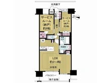【大阪府/大阪市阿倍野区阿倍野元町】ユニハイム阿倍野晴明丘 間取り図