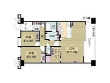 【大阪府/大阪市東住吉区北田辺】シャルマンフジビルト・モアー北田辺駅前・並木通り 間取り図