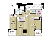 【大阪府/大阪市阿倍野区松崎町】シティタワーグラン天王寺 間取り図