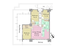 【大阪府/堺市北区東上野芝町】グランドパレス堺上野芝ザ・グランドガーデン 間取り図