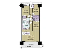 【大阪府/堺市北区金岡町】なかもずオールズ・ウィズコート 間取り図
