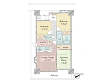 【大阪府/堺市北区金岡町】堺市北区金岡町 中古マンション 間取り図