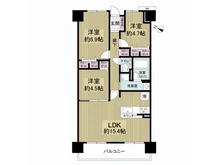 【大阪府/大阪市港区波除】キングマンション弁天町ＩＩ 間取り図