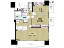 【大阪府/大阪市東住吉区北田辺】ランズ北田辺 間取り図
