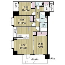 【大阪府/大阪市天王寺区生玉寺町】ファミール夕陽ヶ丘学園坂 間取り図
