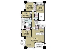 【愛知県/名古屋市千種区高見】セントラルガーデン・レジデンスA 間取り図