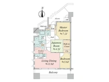 【愛知県/名古屋市瑞穂区荒崎町】DグラフォートスカイレジデンスI 間取り図