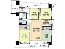 【愛知県/名古屋市東区徳川】サンハウス徳川 間取り図