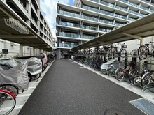 【愛知県/名古屋市東区砂田橋】メガシティテラス1棟 駐輪場