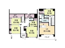 【愛知県/名古屋市瑞穂区彌富通】ユニーブル瑞穂マンション 間取り図