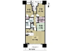 【愛知県/名古屋市東区白壁】パークホームズ白壁四丁目 間取り図