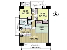 【愛知県/名古屋市西区押切】ロイヤルクレスト浅間町 間取り図